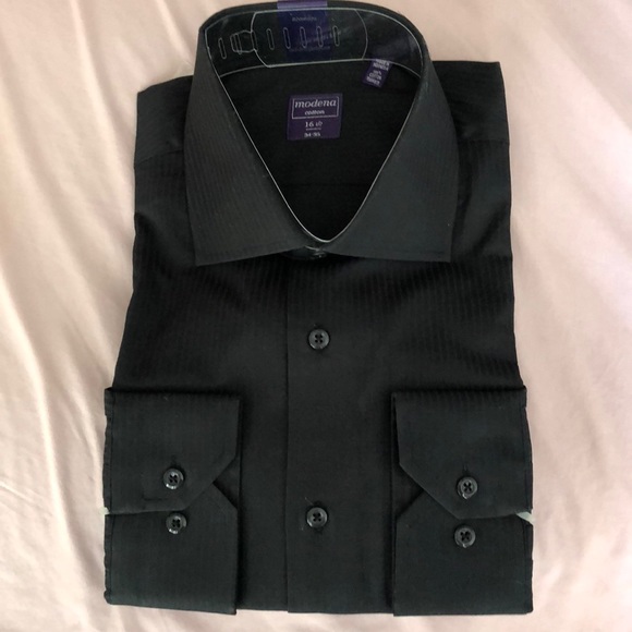 Modena Other - Men’s Modena black dress shirt black 16 1/2 34-35